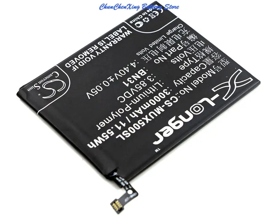 3000mAh Battery BN31 for XiaoMi 5X, Mi 5X, Mi 5X Dual SIM, Mi 5X Dual SIM TD-LTE