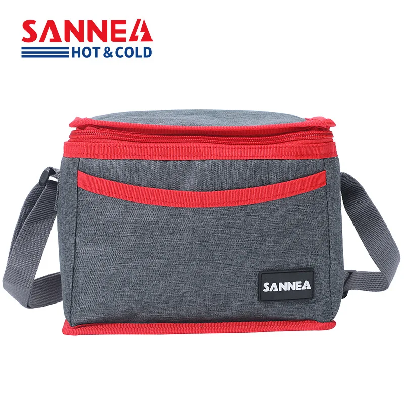 SANNE 5L Waterproof and Thickened Insulated Cooler Bag Oxford Vintage Classic Style Thermal Lunch Bag Outdoor Protable Ice Pack