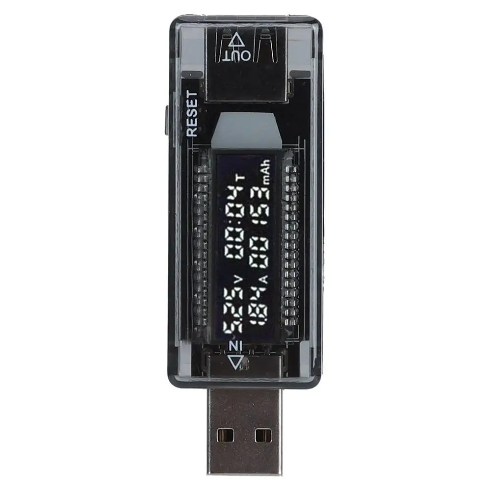 

USB-ваттметр, тестер мощности, вольтметр, амперметр, мобильное зарядное устройство, инструмент для измерения емкости для настенных адаптеров и блоков питания