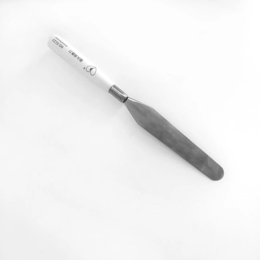 7 ชิ้น/เซ็ตภาพวาดสีน้ํามันมีดสแตนเลสสีมีด Palette ศิลปินไม้พายสีผสม Scraper ภาพวาดมีดอุปกรณ์ศิลปะ