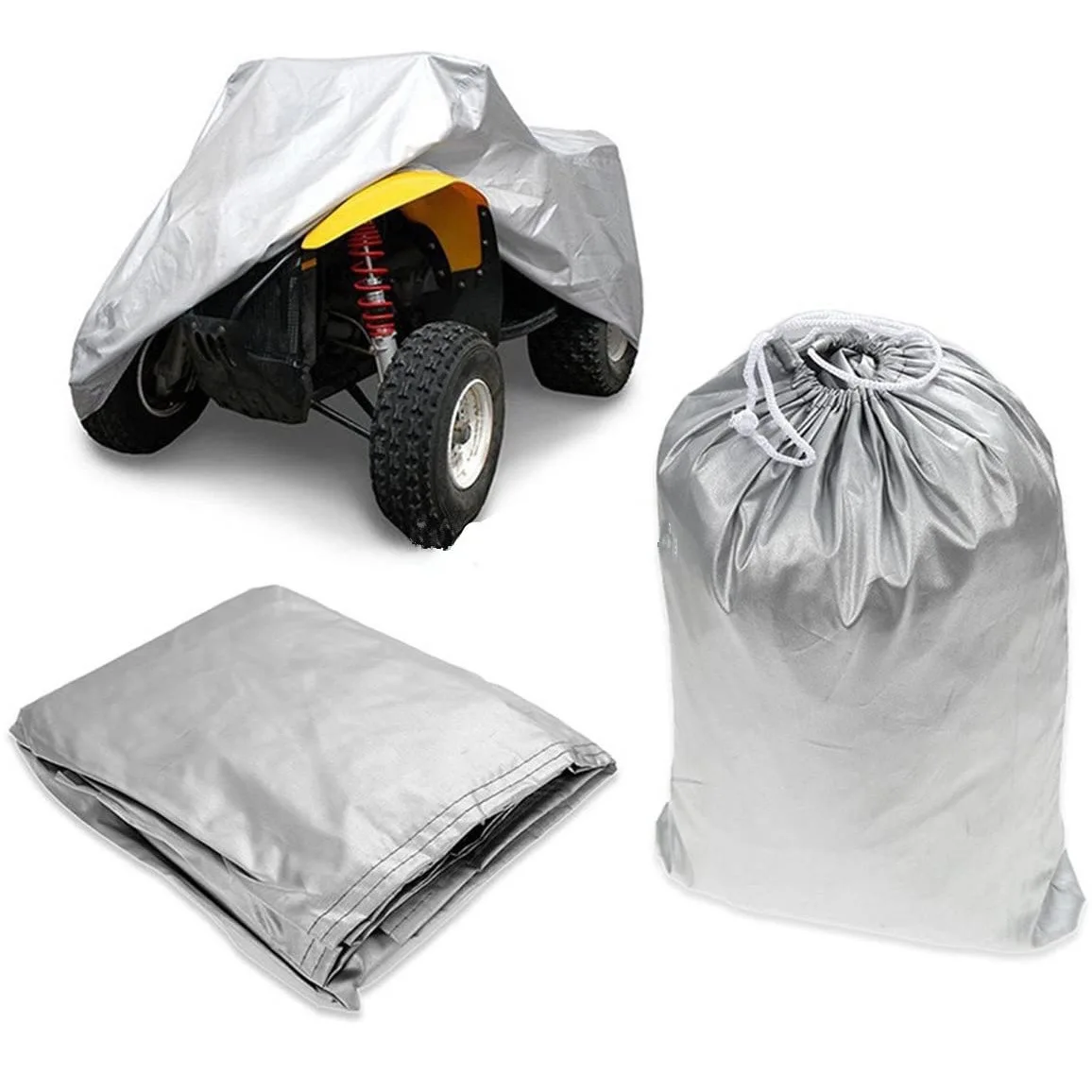 العالمي رباعية الدراجة ATV غطاء 190T مقاوم للماء دراجة نارية الشاطئ دراجة نارية يغطي M L XL XXL XXXL #1