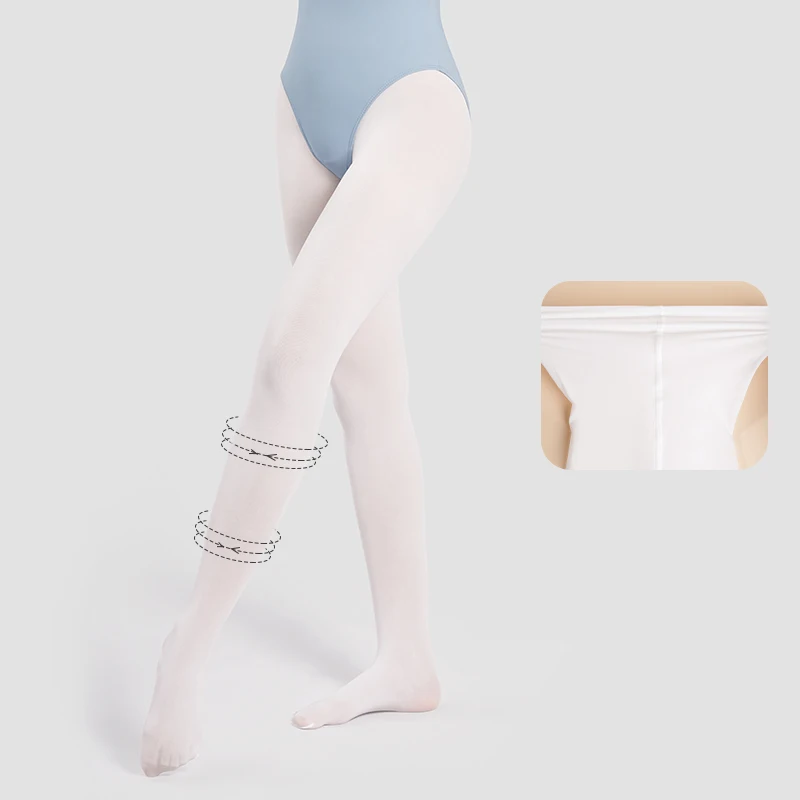 Ivoogle 40D الباليه الجوارب للنساء والفتيات مرونة عالية شبه غير شفافة القدمين جوارب طويلة لفافة ساق غير مخيطة