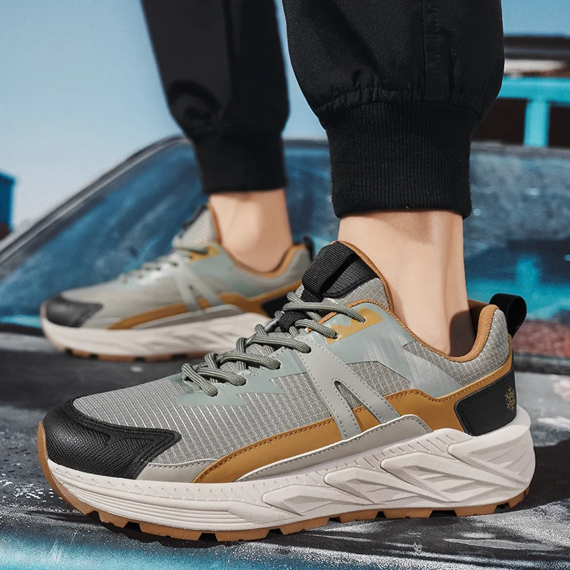 ​ Męskie buty retro sznurowane 2025 – Unikalna, masywna podeszwa z podwyższeniem, oddychające i wygodne, trwałe i antypoślizgowe, modne i uniwersalne.