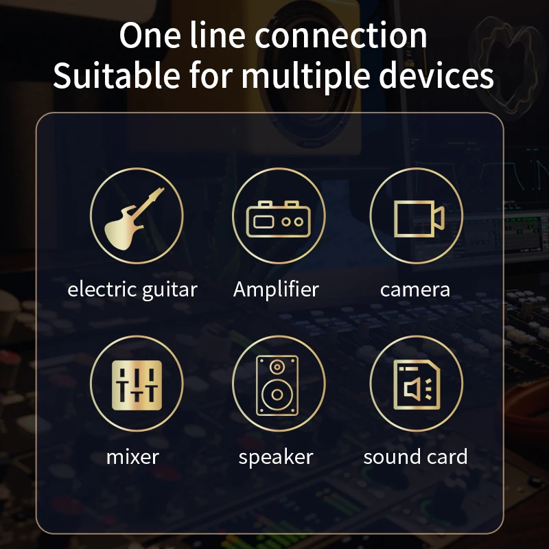 3.5 Female to 6.5 Male Audio Cable Auxiliar OFC Silvery Plating 3.5mm Jack Aux Cable for Speaker Guitar Amplifier Audio Cable