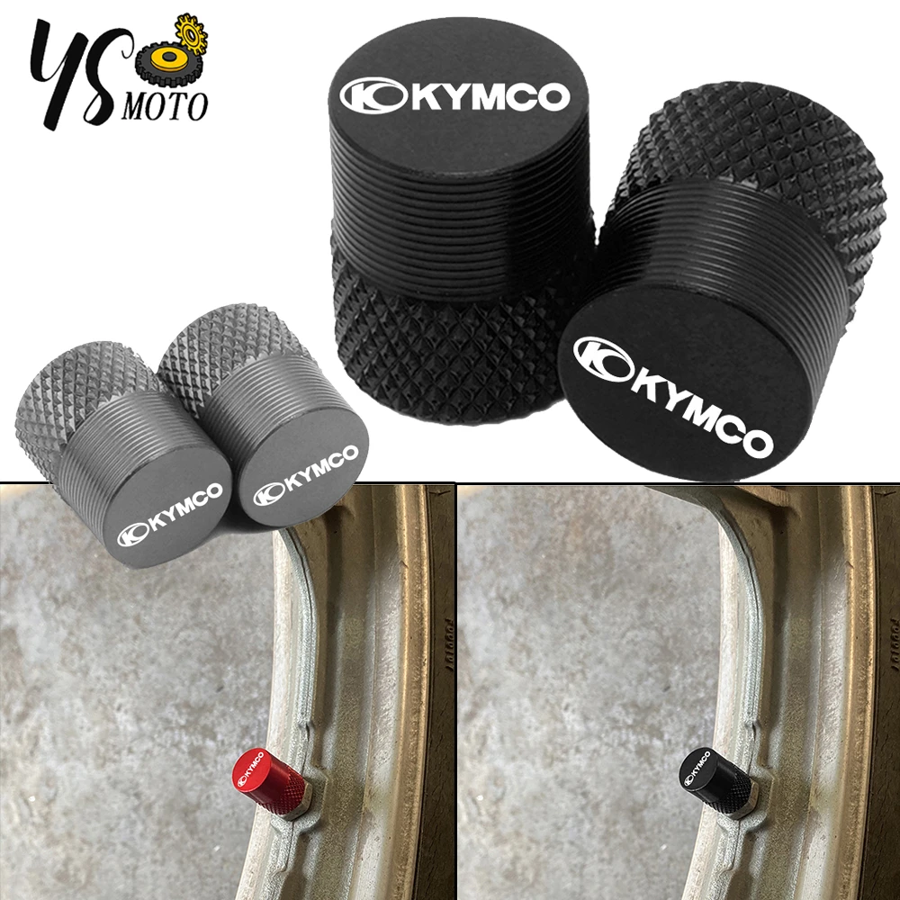 For KYMCO AK550 XCITING 250 300 350 400 400S 500 DownTown 125 300i Motorcycle Accessories Tire Valve Caps Air Stem Cover Plugs