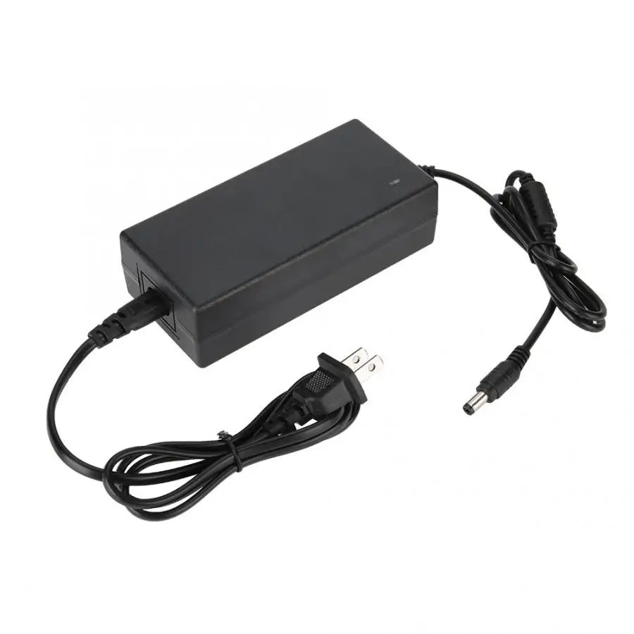 Carregador de bateria Li-ion com soquete e conector DC, 54.6V, 2A, 48V, 13S Lithium Ebike Battery