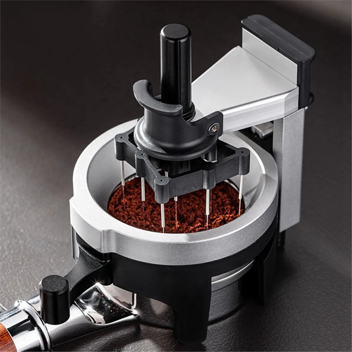 AA49 58MM Espresso Stirrer Distribution Tool Rotate Coffee Stirrer for Espresso Coffee Machine with Grinder