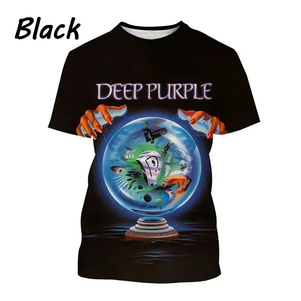 Heavy Metal Rock Band 3D Stampa O-Collo T-shirt Moda unisex Uomo Abbigliamento Hip-hop Cool Skull Harajuku Summer Tops