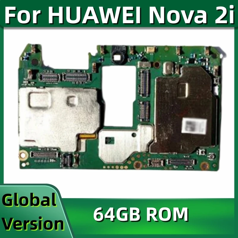 Motherboard PCB Module for Huawei Nova 2i, 64GB, Original Unlocked Logic Board, Global Firmware