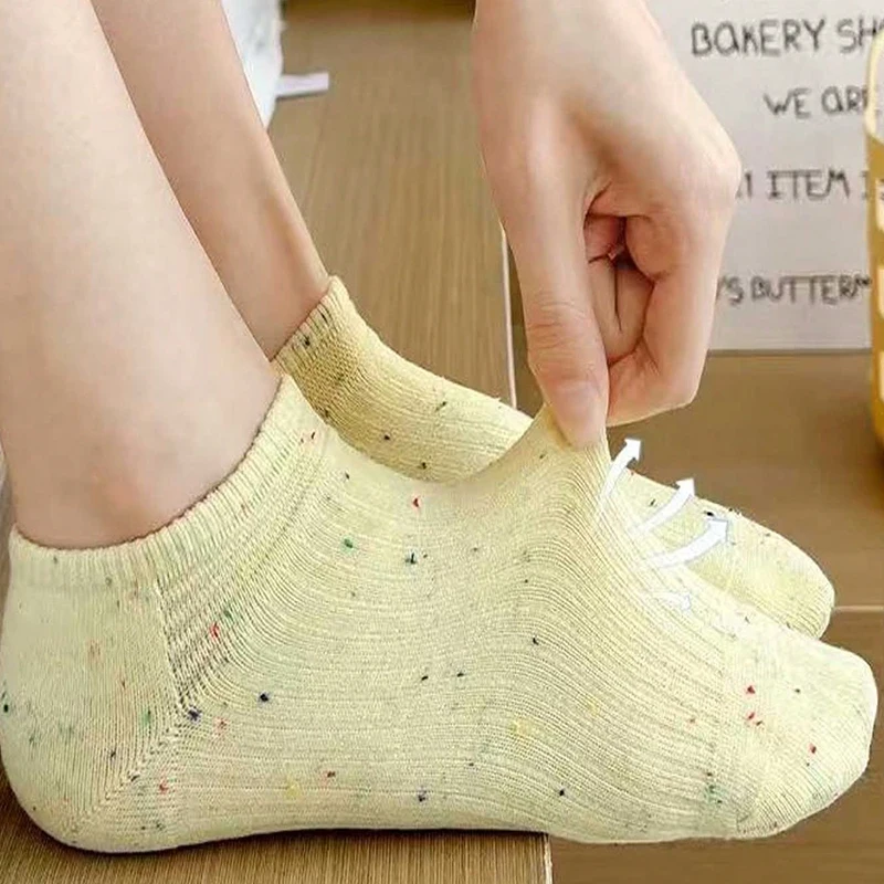 1/3/5/10/15 Pairs Random Women Macaron Color No Show Socks, Soft Breathable Casual Invisible Liner Socks image 5