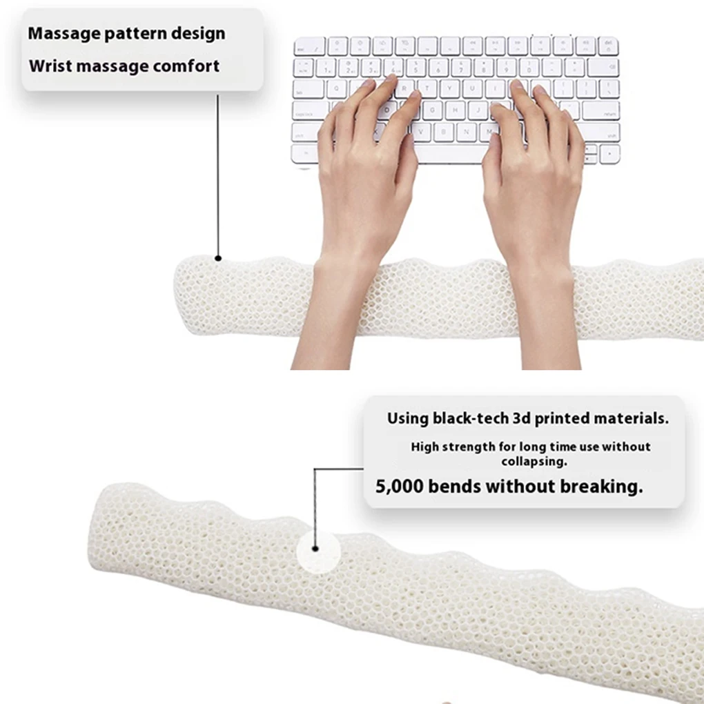Dual-layer Support Wrist Pad Slip-resistant And Comfortable Keyboard Hand 3D Printing Rest Hand Rest Mouse Wrist Pad
