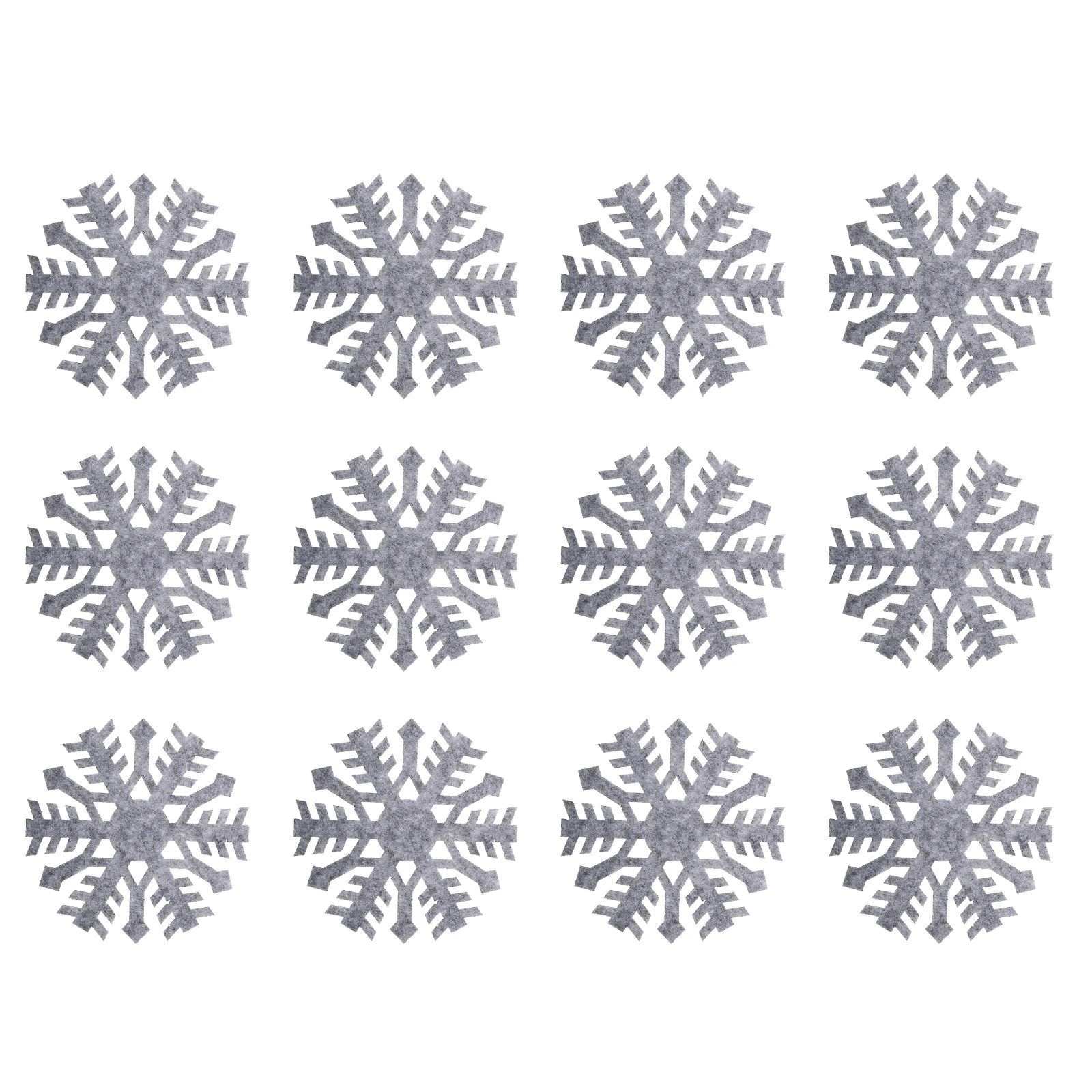

Christmas Coaster Snowflake Placemat Table Decor Dining Roller Grey Felt Cloth Cup for Drinks Coasters