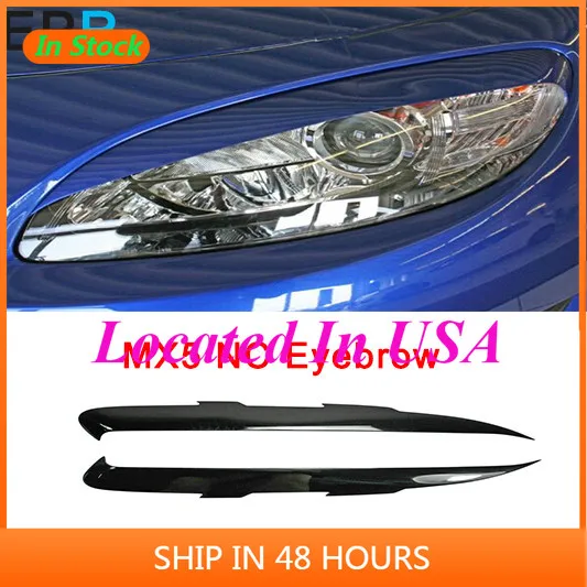 MX5 NC FRP Fiber Glass Eyebrow Eyelid For Mazda Fiberglass Lamp Cover  Accessories