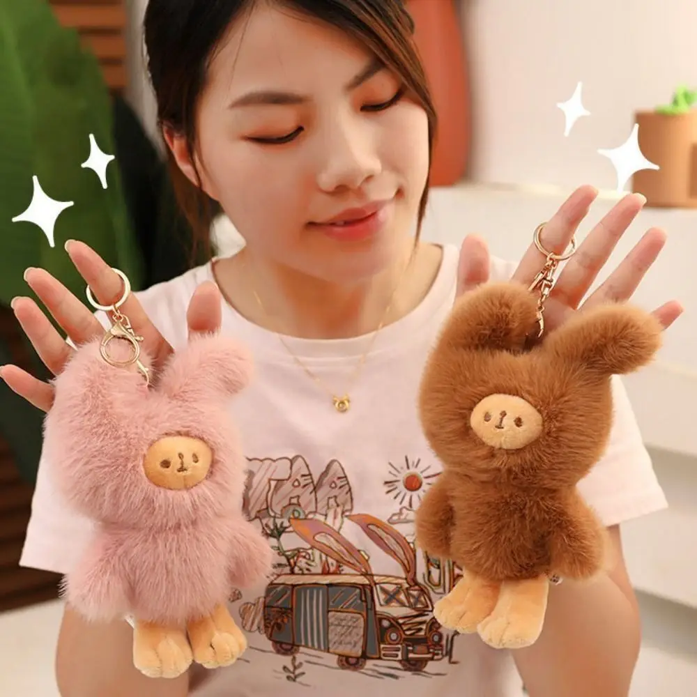 Cute Plush Key Ring Animal Gift Car Key Chain Rabbit Bag Pendant