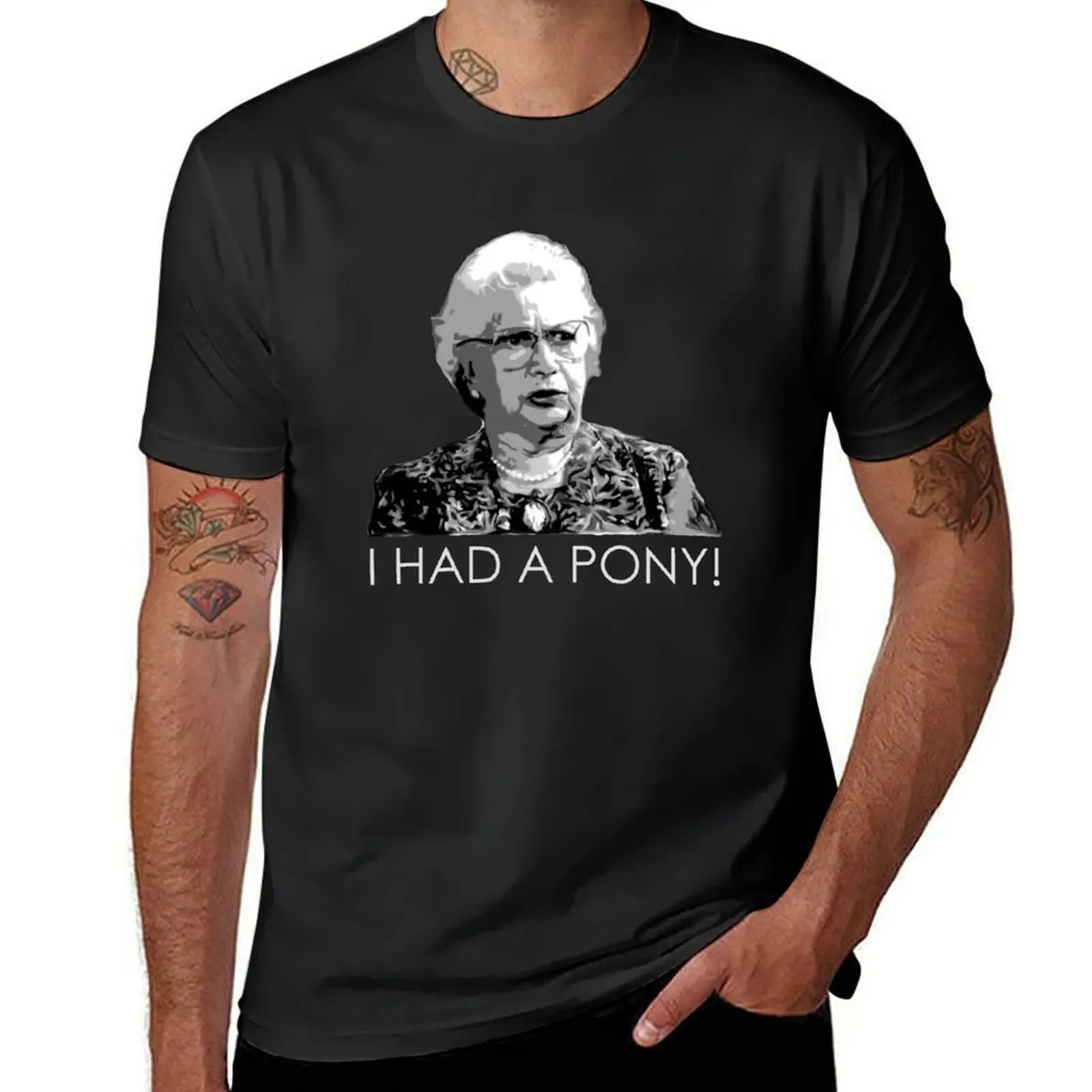 I Had A Pony! T-Shirt plus size tops customs summer tops graphics Men's t-shirts