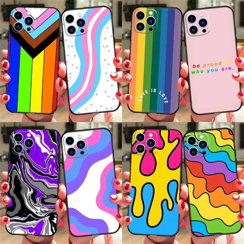 LGBT Pride Love Case For Samsung Galaxy S25 Ultra S20 S21 S22 S23 S24 Ultra S9 S10 Plus S25 FE Phone Cover