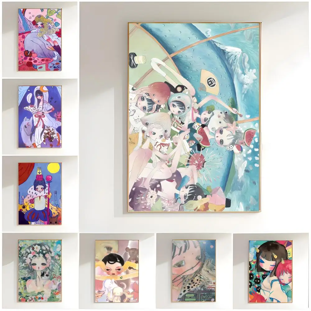 Dreamy Pop A-Aya Takano Poster Classic Wall Art  Home Decor  Peel and Stick Unframed