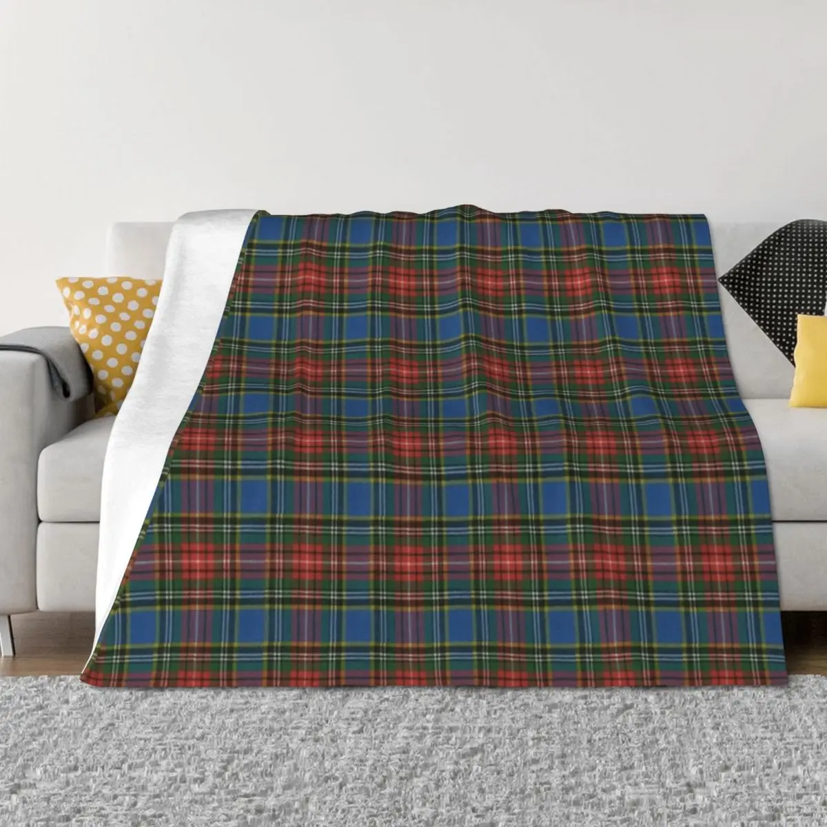 

MacBeth A Original Scottish Tartan Throw Blanket Picnic Blankets Sofas Of Decoration Thin Luxury Blankets
