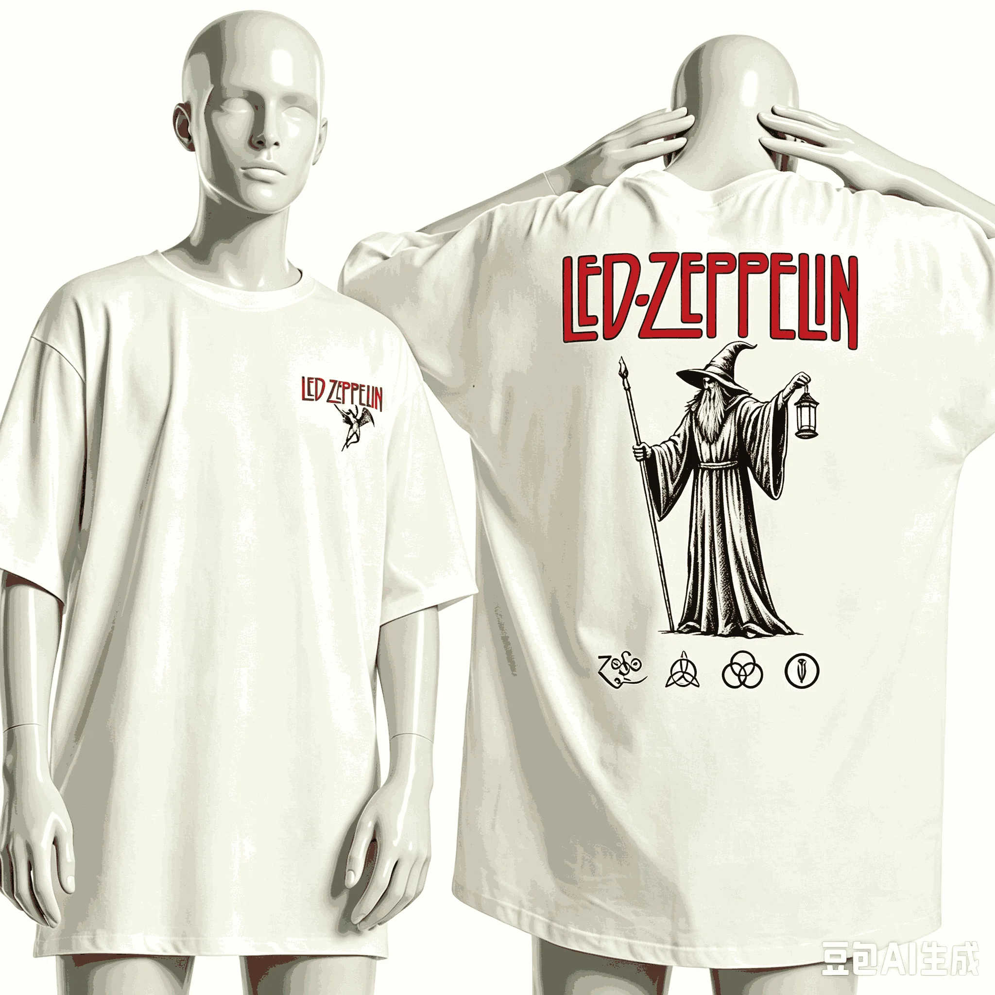 Led Zeppelin for Fan Gift T-shirt Men Women Harajuku Oversized Unisex Short Sleeve Streetwear high quality Couples Comfortable