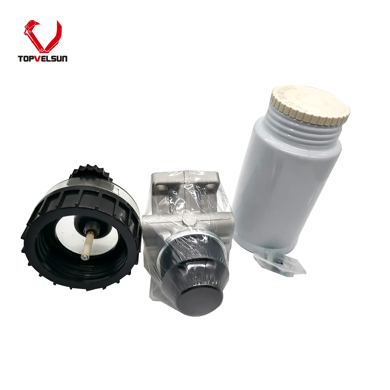 TOPVELSUN 2656F087 2656F853 308-7298 Filter AS-Water Separator & Fuel Compatible with Caterpillar Backhoe Loader 420E 430E 450E