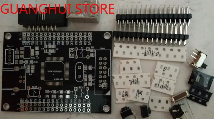 Msp430f5529 Development Board Kit with simulator interface (without 430 chip and not welded)