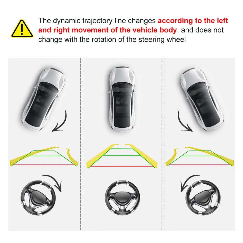 Dynamic Trajectory AHD 1080P Parking Camera for VW Golf 6 MK6 Polo 6R V Passat CC Magotan VW Bora Dedicated HD Reverse Rear View
