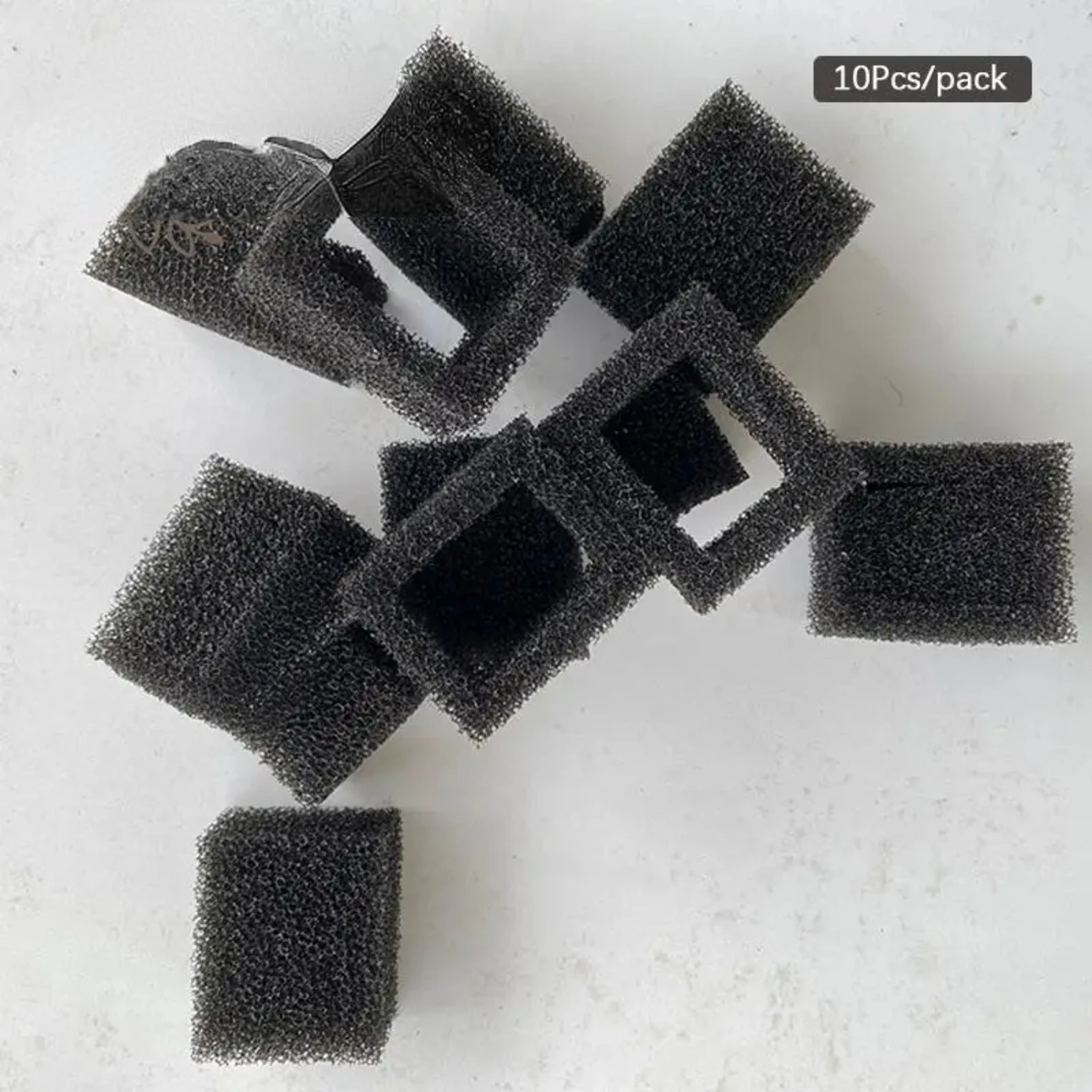 Experience the Fantastic Pack of 10 Durable Black Sponge Filters for Pet Water Fountains - Ensure Your Furry Friends Stay Happy 