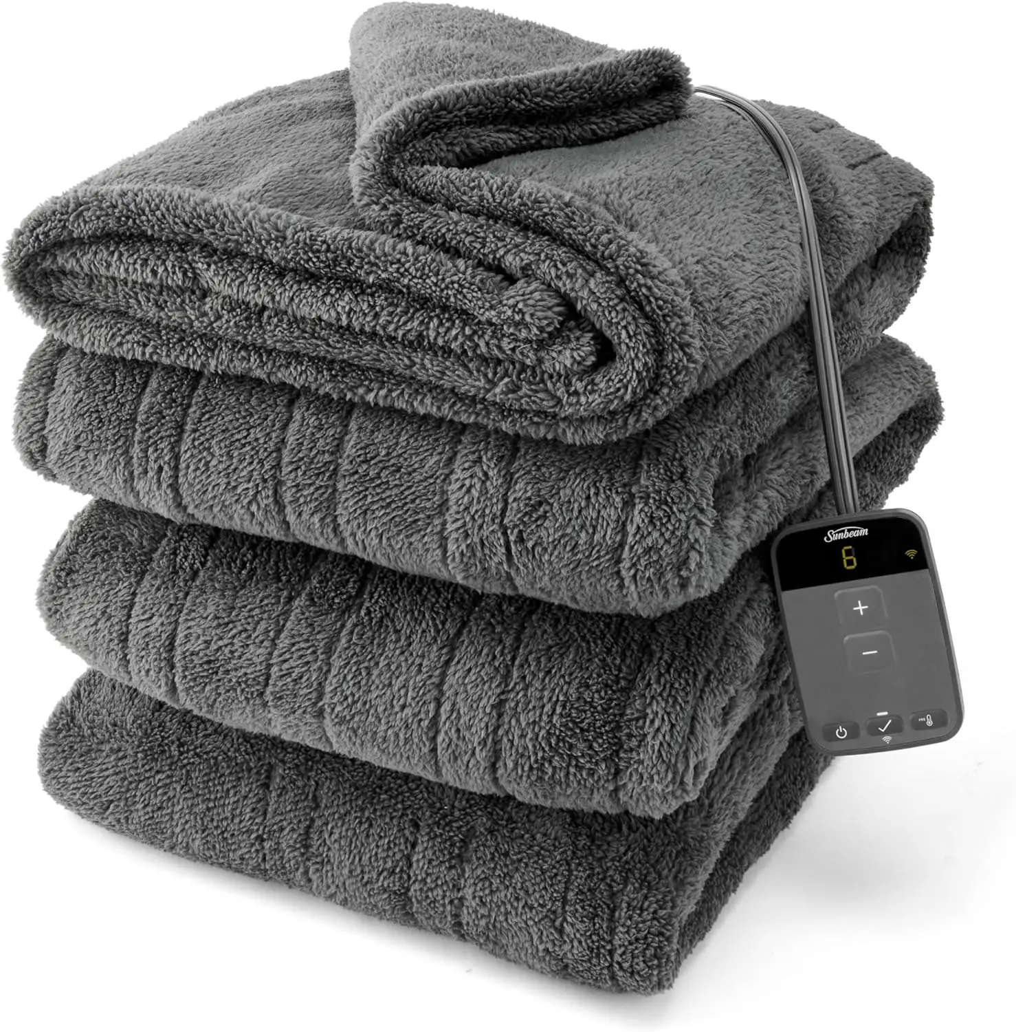 

Wi-Fi Electric Heated Blanket with 10 Heat Settings, Auto Shut-Off, Fast Heating for Cozy Comfort