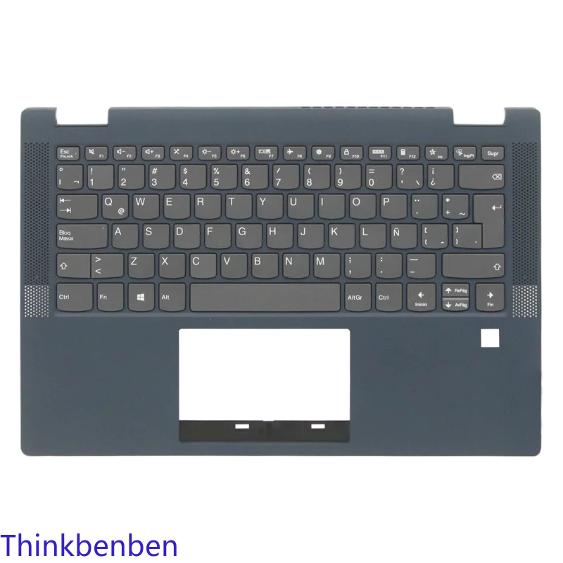 LAS Latin Spanish Abyss Blue Keyboard Upper Case Palmrest Shell Cover For Lenovo Flex 5 14 ALC05 ARE05 IIL05 ITL05 5CB1C68158