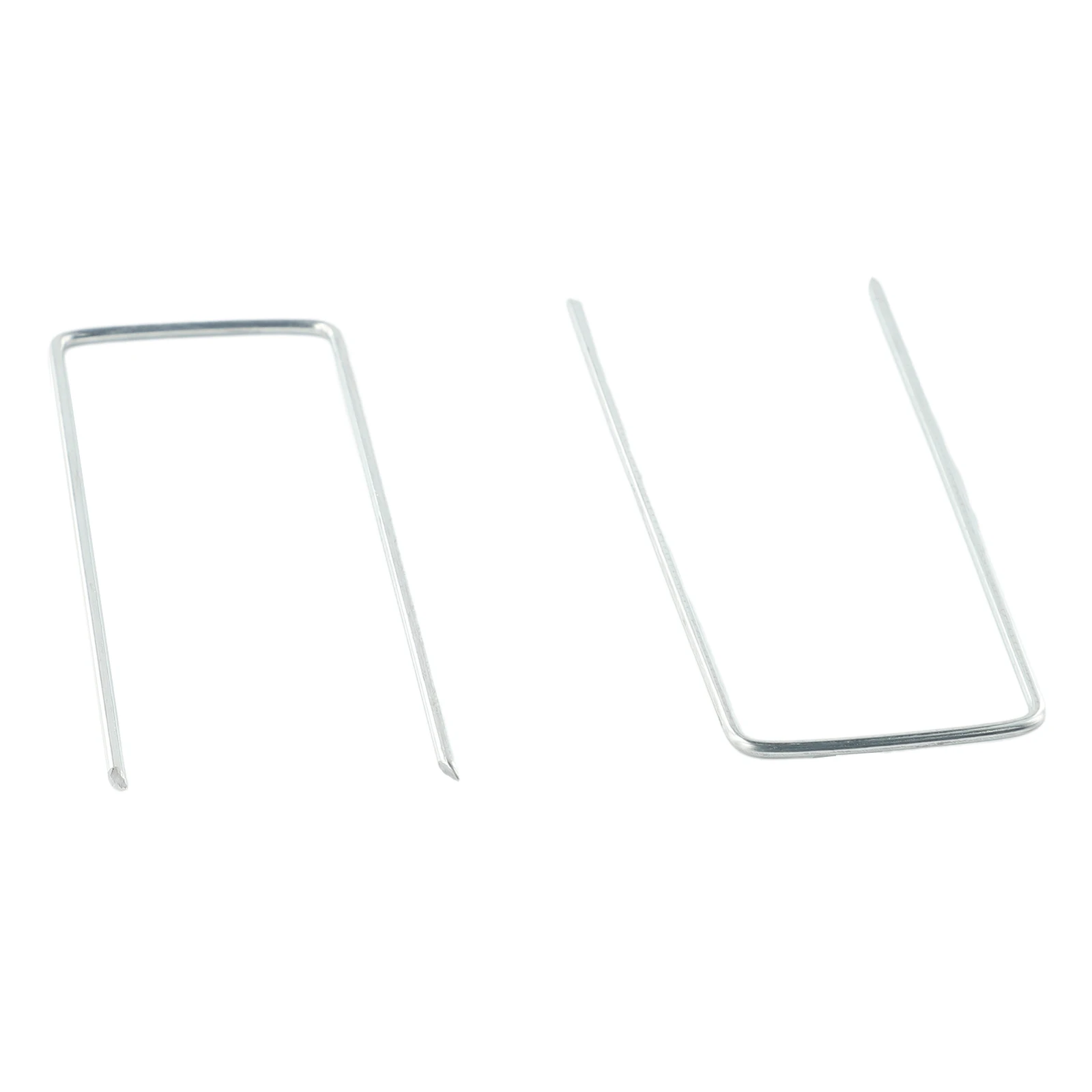 50pcs Galvanised Metal Ground U Tent Pegs Gazebo Camping Tarpaulin Hooks For Fixing Grass Cloth, Greening, Fixed Lawn Nails