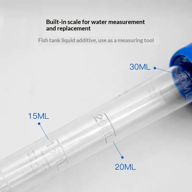 Aquarium Siphon Water Changer Manual Fish Tank Waste Remover Pipette With Scale Aquarium Cleaning Tool Fish Tank Accessory