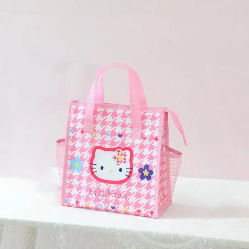 Kawaii Sanrio Hello Kitty izolowane pudełko na drugie śniadanie torba o dużej pojemności Kuromi moja melodia Cinnamoroll Hangyodon Student śliczna