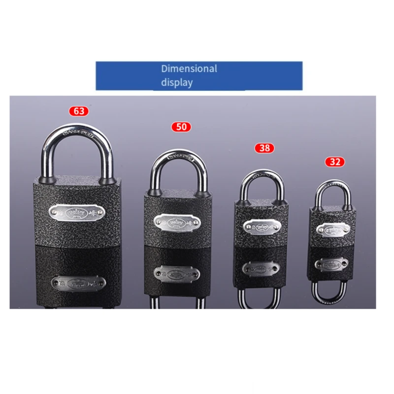 2025 새로운 락 피크 방수 자물쇠 구리 코어 작은 자물쇠 파일 캐비닛 잠금 철 자물쇠 단일 오픈 창고 도어 잠금 장치