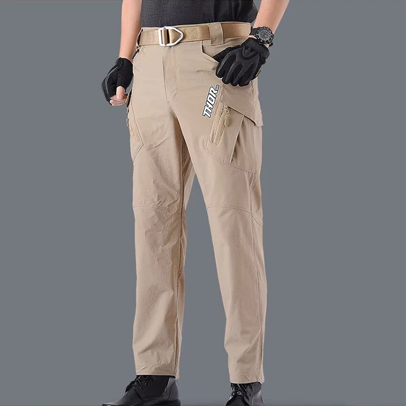 

THORSOL 2025 Men's BMX ATV DH Mountain Bike Cycling Downhill Pants MX Motocross Quick-Drying Enduro Trousers Man Pantalones Mtb