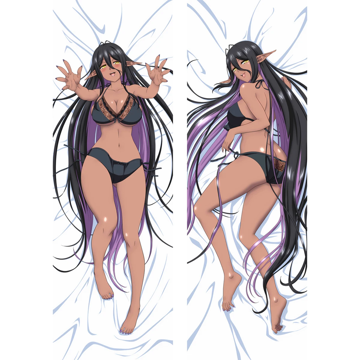 

Чехол Mariabelle Dakimakura в стиле аниме «Темный эльф» для девочек и взрослых, большой размер в натуральную величину, наволочка для тела, подарок с принтом «сделай сам», индивидуальный заказ