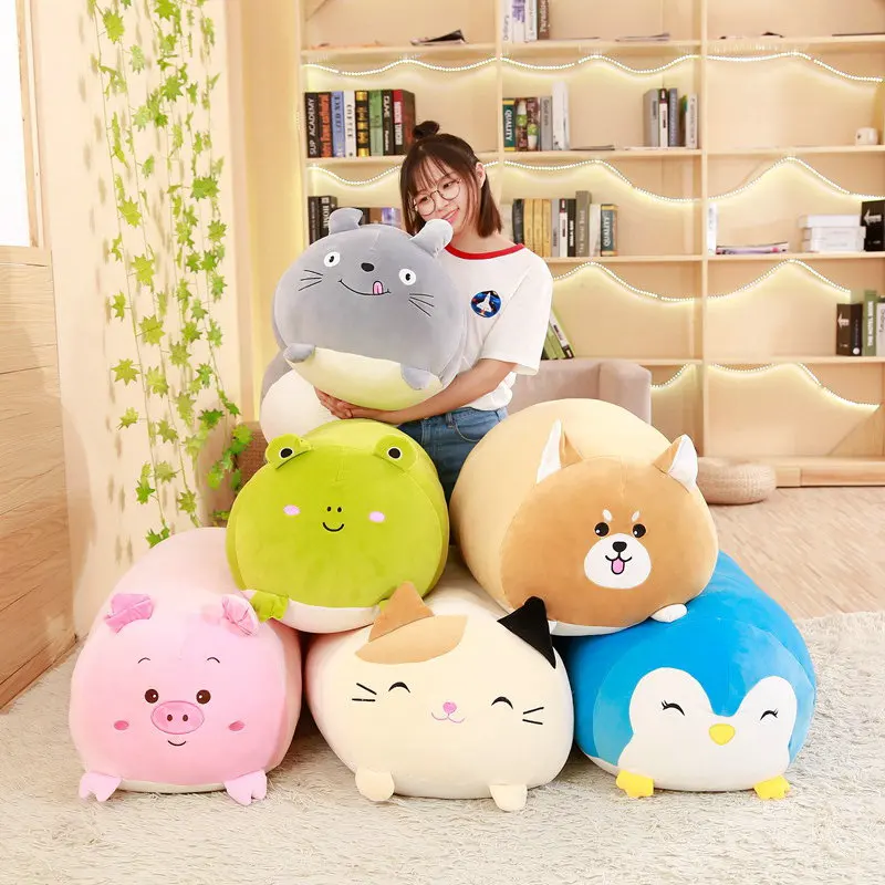 

90cm Soft Animal Cartoon Corner Bio Pillow Cushion Cute Dog Cat Dinosaur Pig Unicorn Plush Toy Stuffed Lovely Kid Birthyday Gift