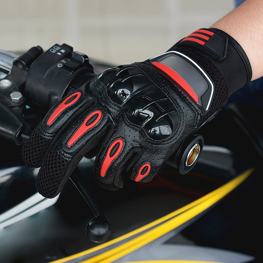 

Motorcycle Riding Gloves Black Telefingers Waterproof Microfiber Racing CE Certified XL Size Sports Windproof Outdoor