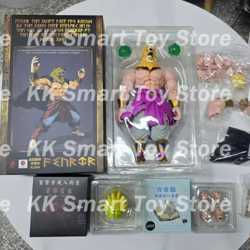 Nueva bestia Deities Kong Studio Dragon Ball Shf Broly Super Saiyan dioses nórdicos Fenrir Rl003 Rl004 Rl005 Anime figuras de acción de juguete