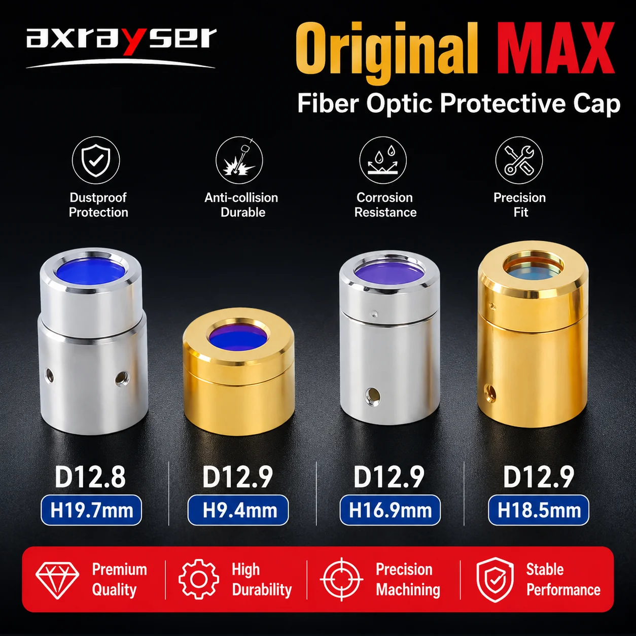 QBH Origianl MAX Protective Lens Source Output Protective Connector Cap Ceramic Ring Focusing Lens for MAX Laser Cutting Machine