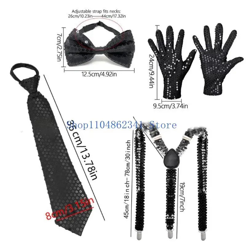 5ASD Disco Dance Practice guanti pratici Polyester in tessuto traspirante Accessori per costumi Design Show Uso