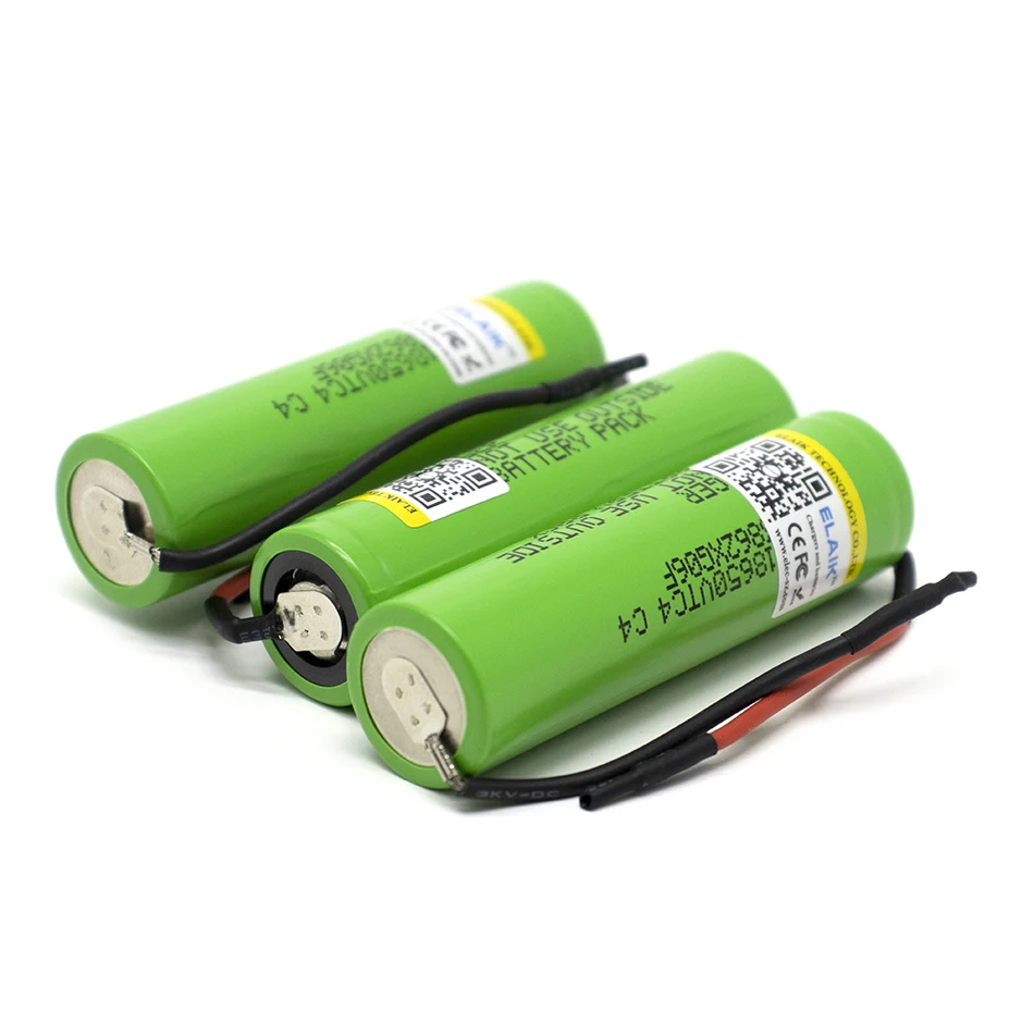 Bateria de lítio interna pequena da resistência, desempenho estável, VTC4-Outlet, 18650, 3.6V, 2000mAh, 1-5 PCes