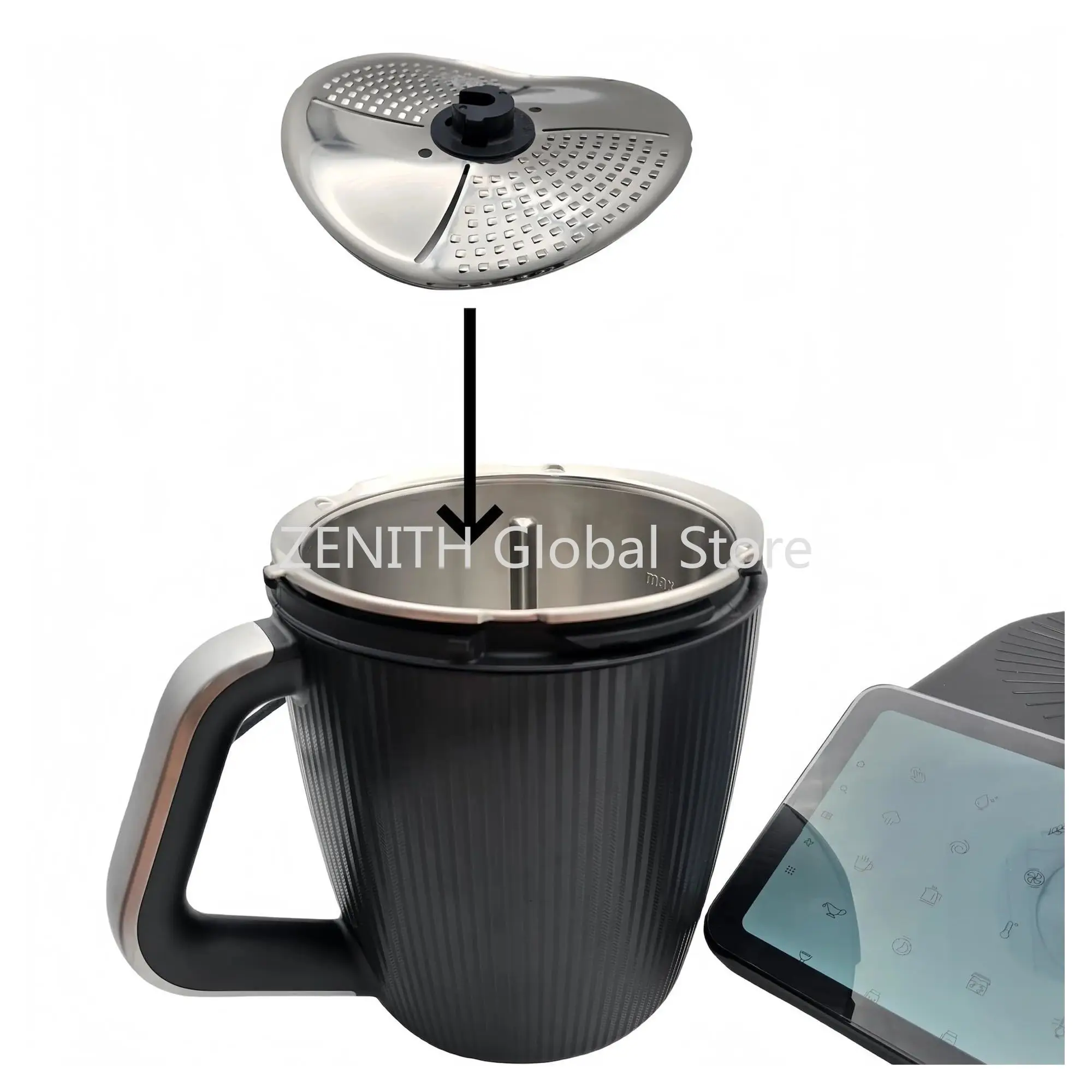 Cubierta Protectora de Cuchilla de Acero Inoxidable Compatible con Thermomix TM5 TM6 TM31 TM7, Accesorios de Cocina