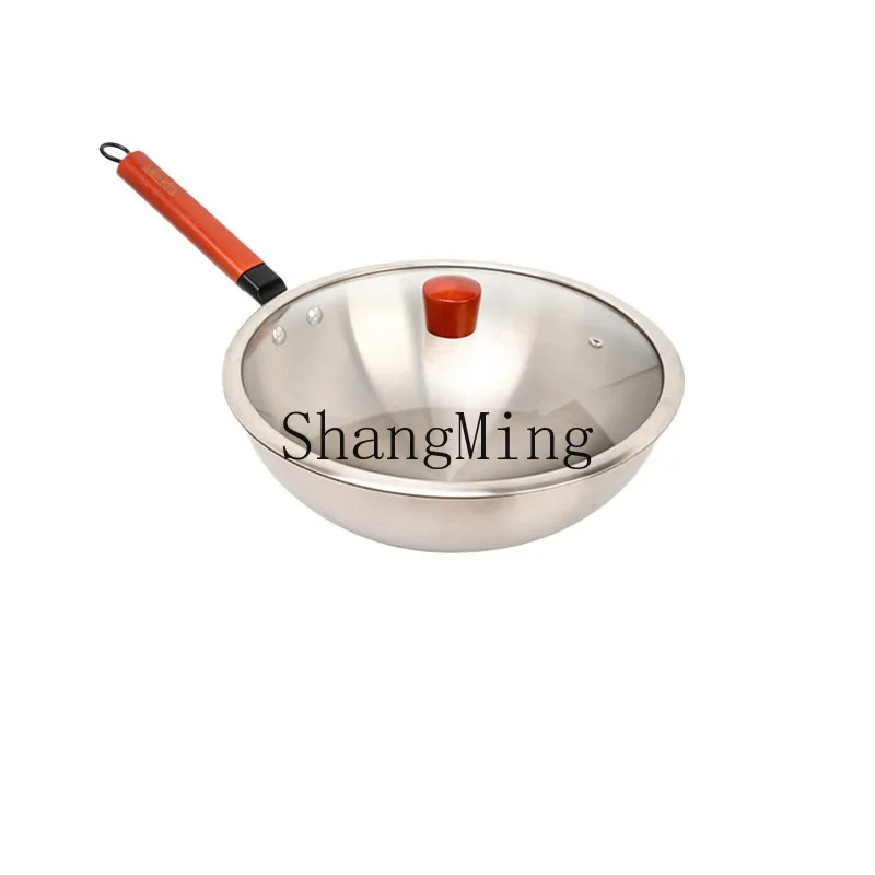 

DSA Titanium Wok Pure Titanium Wok Uncoated Physical Easy-to-Stick Wok Ladies Titanium Alloy Household