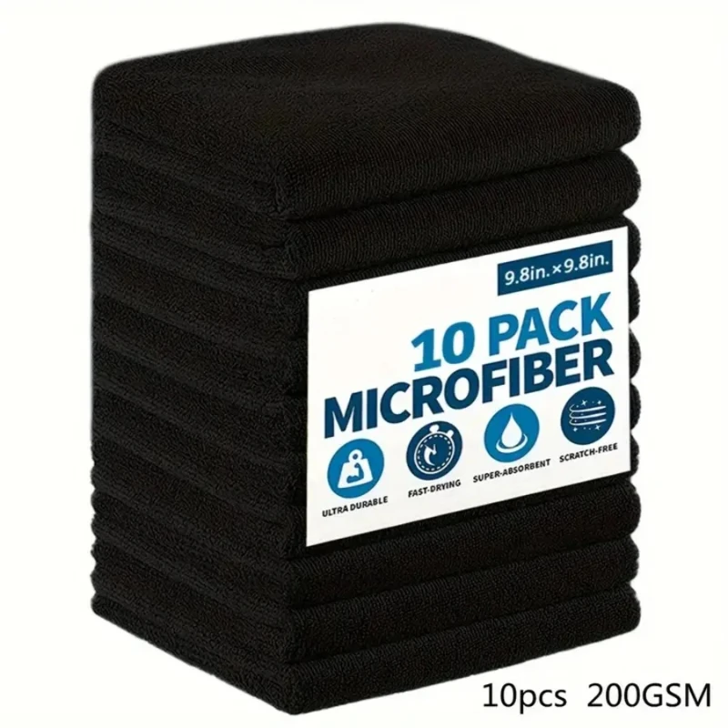 Premium Quality Soft Microfiber Towels - Kitchen Car Desktop Stain Resistant Cleaning Cloths - 3/5/10/20-Pack Options Available