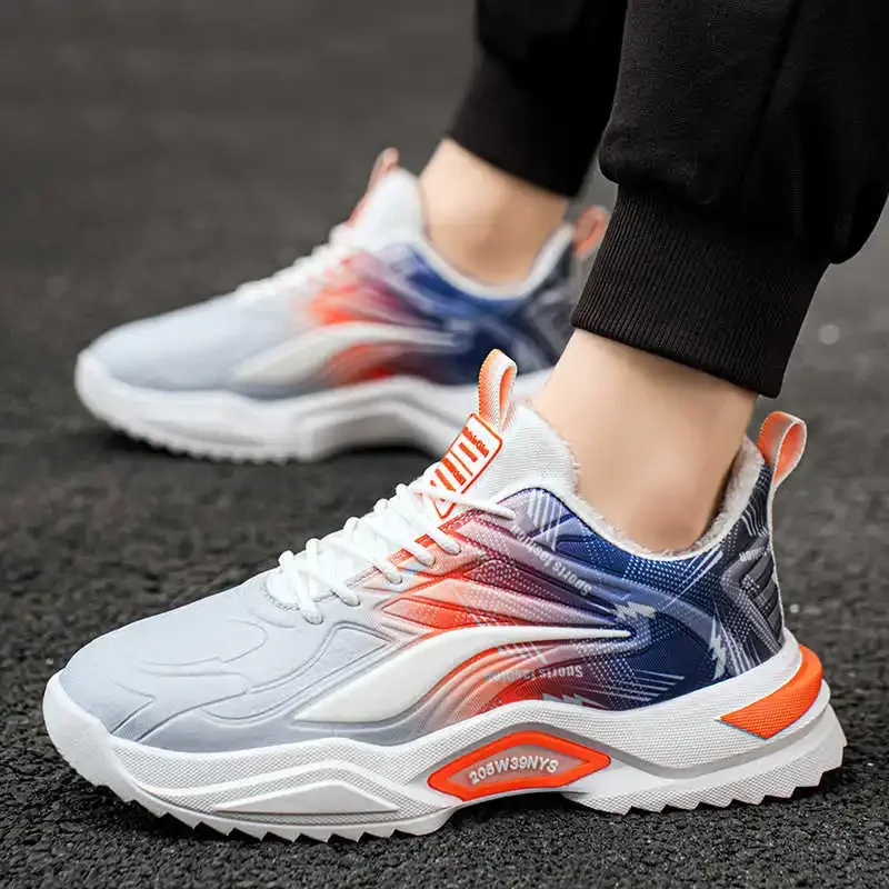 

Warm Pads High Sole Flat Shoes For Women Basketball Women's Demi-season Sneakers Trending Sport Tenni Snekers Top Quality