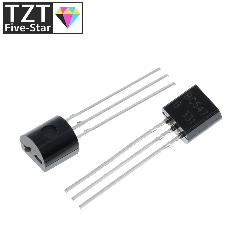 100pcs/bag BC547 45V / 0.1A NPN TZT 547