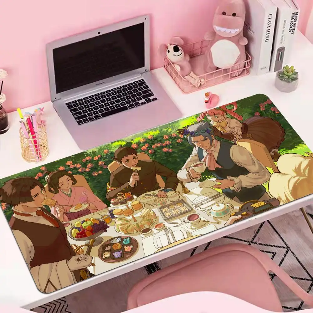 Tapis de souris Ace Attorney, tapis de souris pour jeux vidéo, tapis de bureau pour gamer, accessoires de tapis de souris, tapis de table