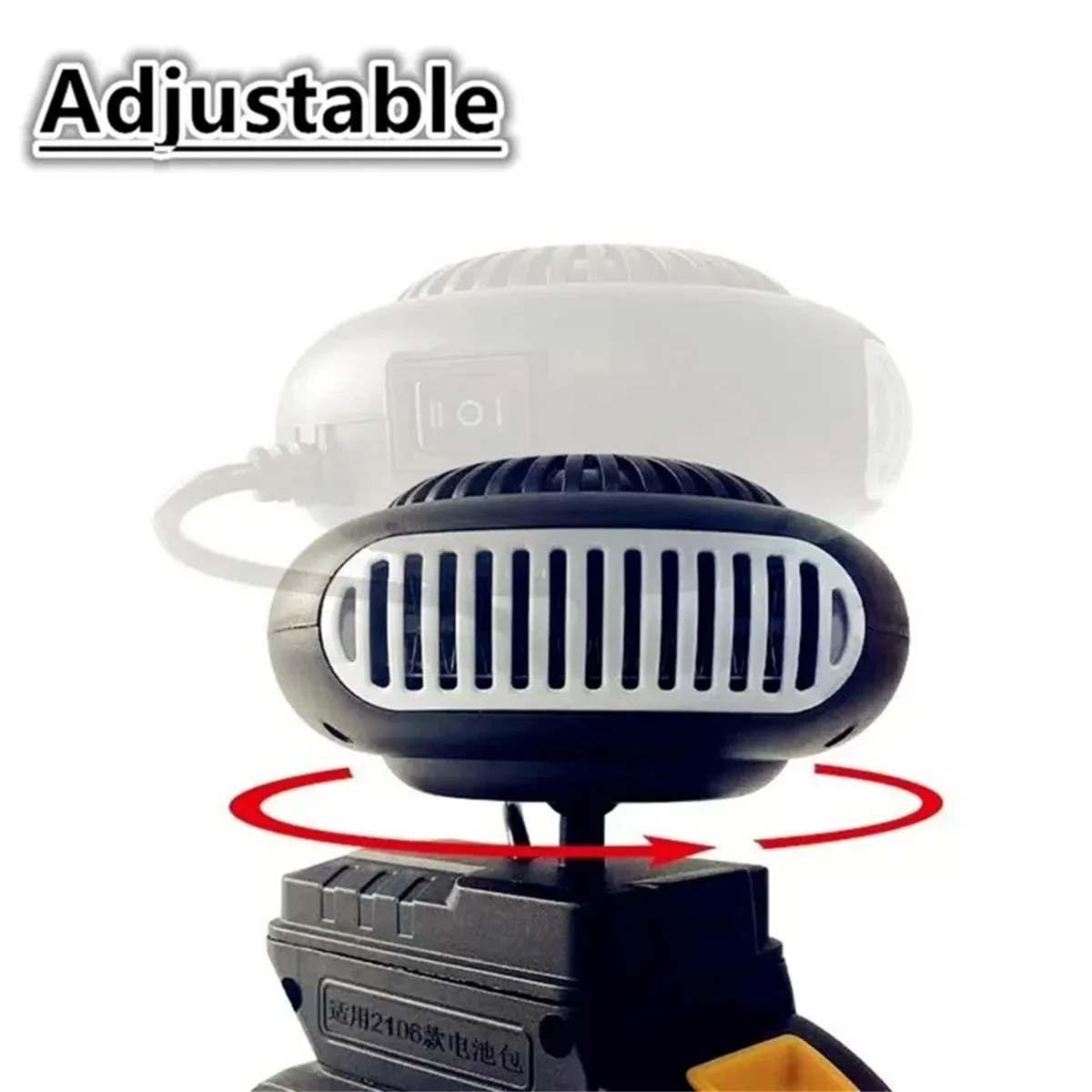 Новый технический аккумулятор 20 В, беспроводной автомобильный обогреватель, электрический вентилятор теплого воздуха, вентилятор, обогреватель лобового стекла, размораживатель, электроинструмент