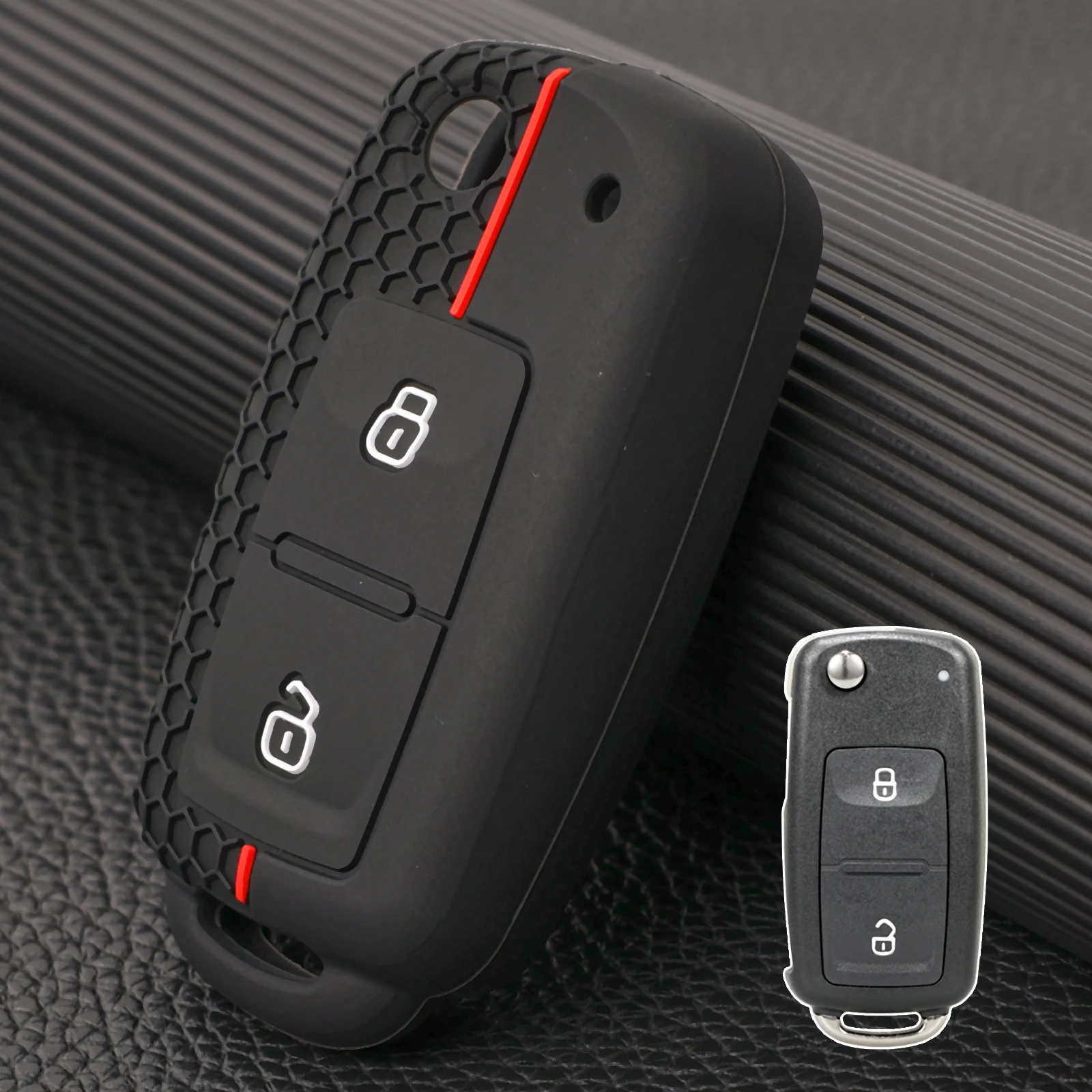 2 Button Car Flip Remote Key Case Cover Holder For VW Volkswagen Amarok Polo Golf 4 5 6 MK4 Bora Jetta Altea Alhambra Passat Fox