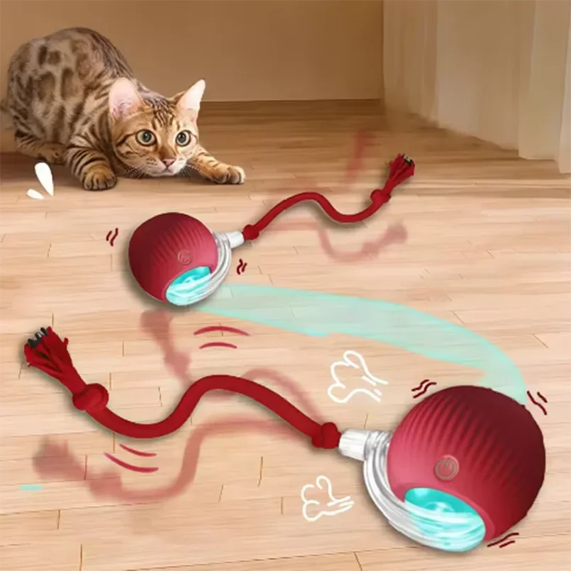 

Intelligent interactive cat ball long-lasting and durable easy to clean intelligent obstacle avoidance pet dog toys